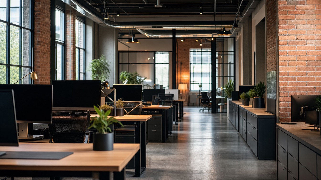 A modern advertising agency office interior