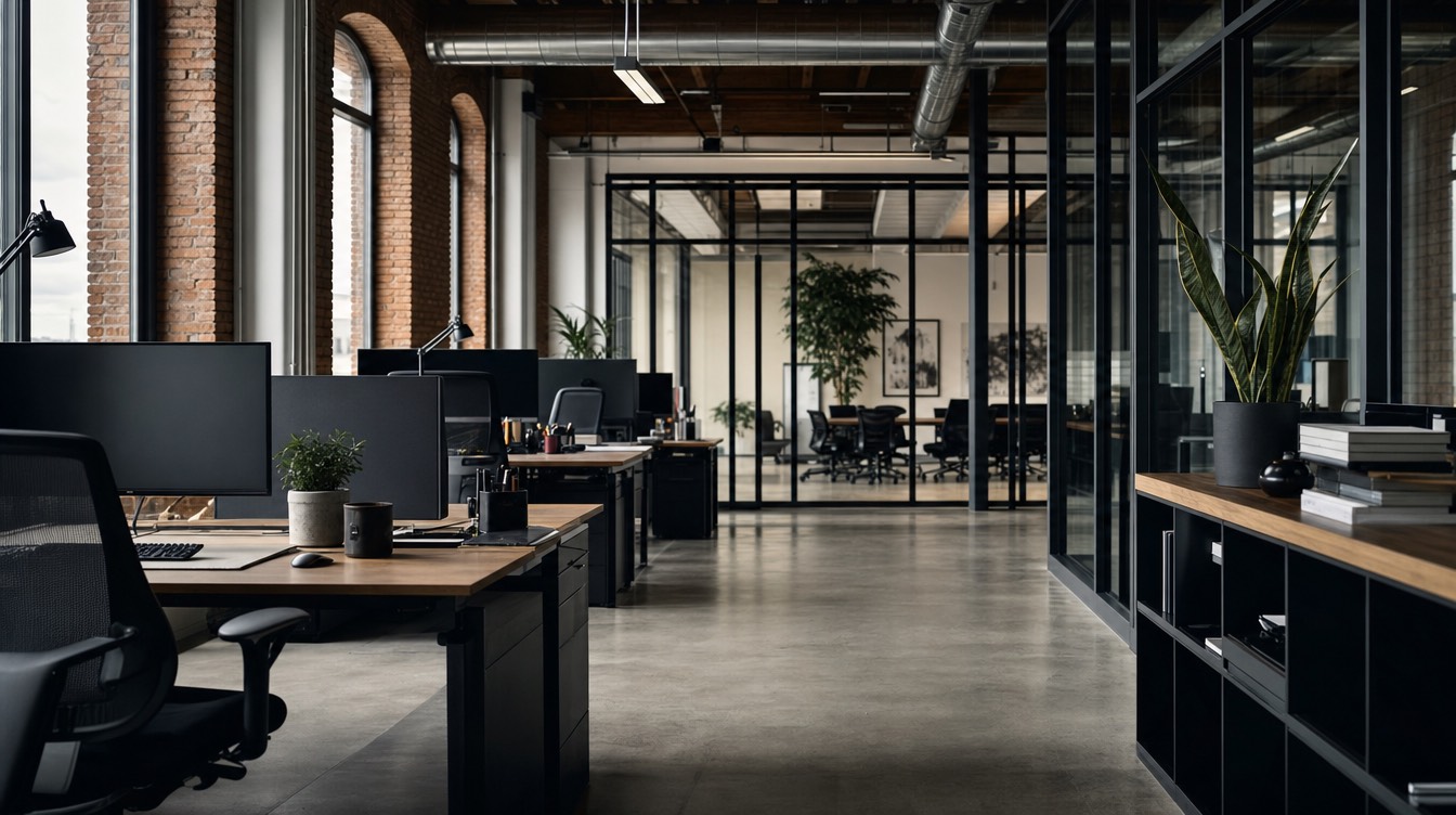 A modern advertising agency office interior